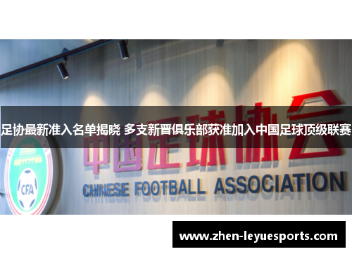 足协最新准入名单揭晓 多支新晋俱乐部获准加入中国足球顶级联赛